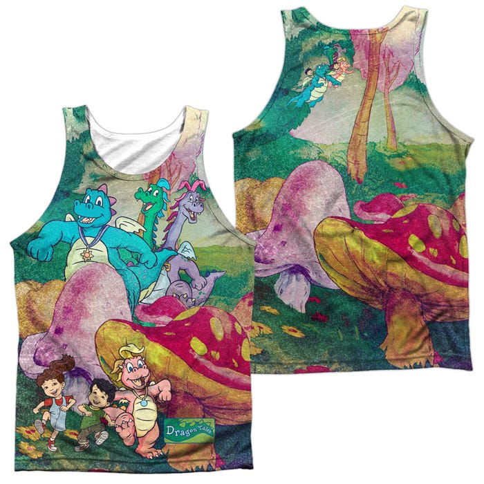 Dragon Tales & Mushroom Meadow Front & Back Sublimation Tank Top