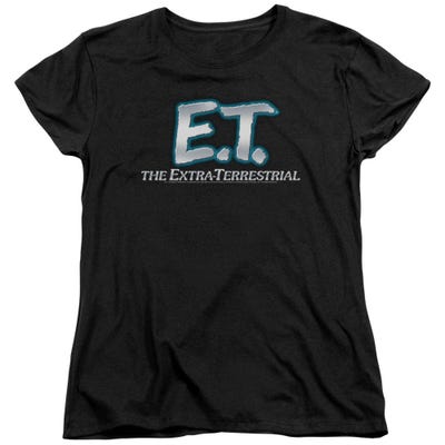E.T. the Extra-Terrestrial Logo Womens T-Shirt