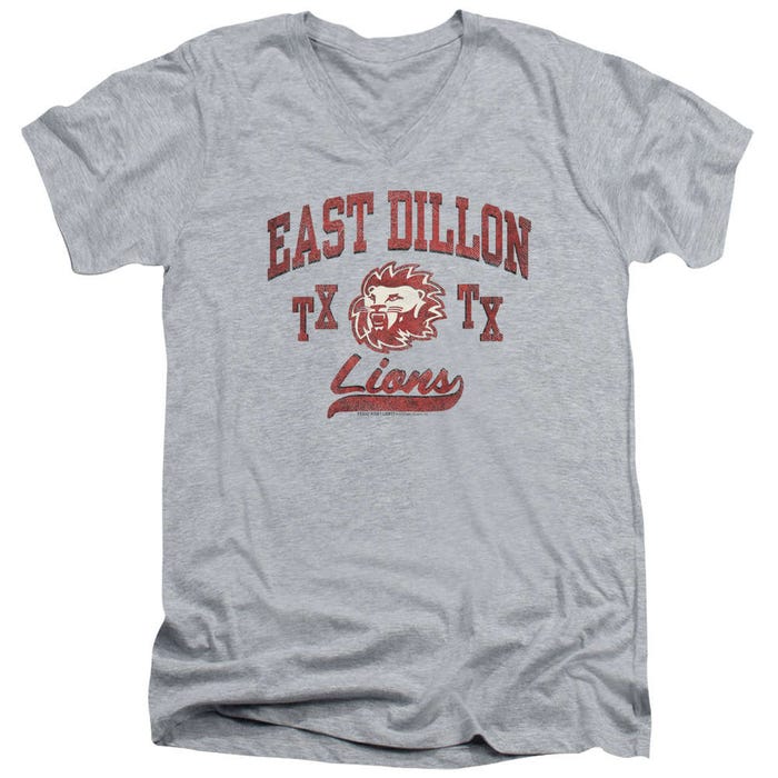 East Dillon Friday Night Lights Athletic Lions V-Neck T-Shirt