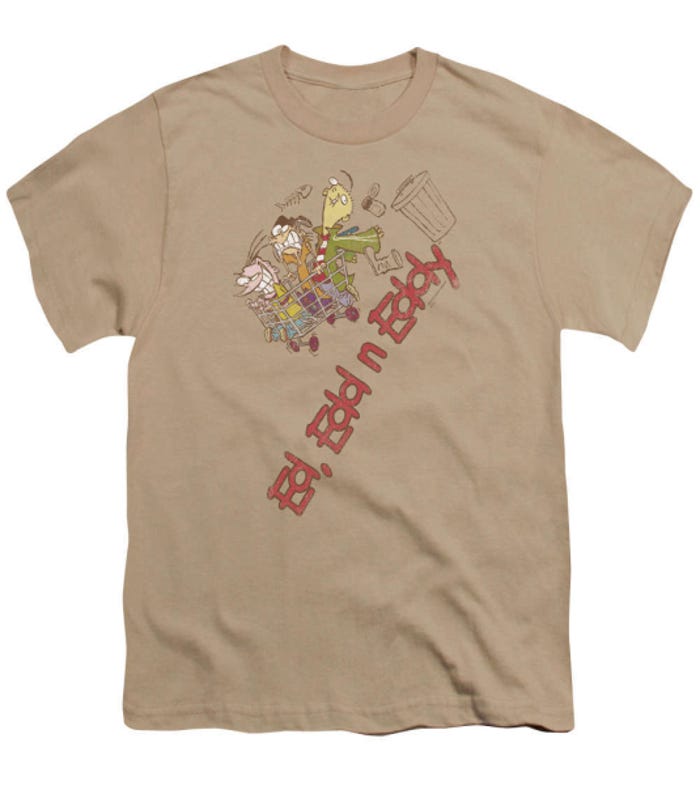 Ed Edd n Eddy Downhill Logo Kids T-Shirt