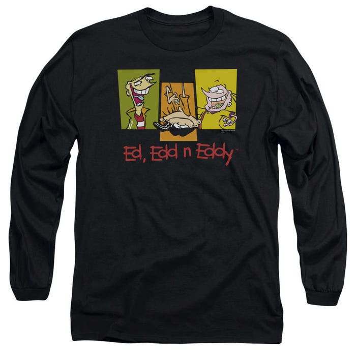 Ed Edd n Eddy Three Ed's Logo Long Sleeve Shirt