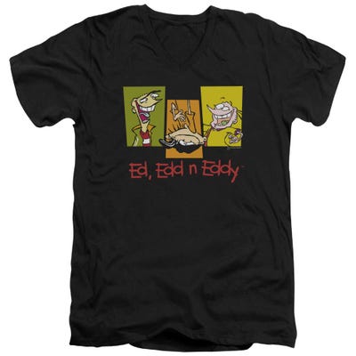 Ed Edd n Eddy Three Ed's Logo V-Neck T-Shirt