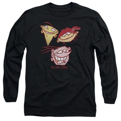 Ed Edd n Eddy Three Heads Logo Long Sleeve Shirt