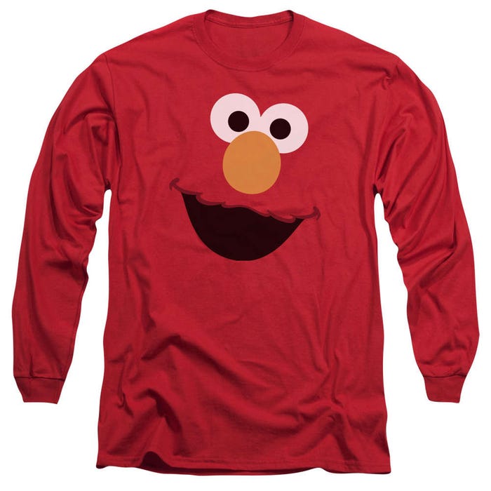 Elmo Face Long Sleeve Shirt