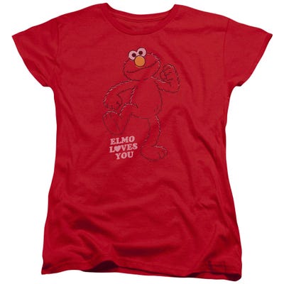 Elmo Loves You Sesame Street Womens T-Shirt
