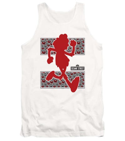 Elmo Runs Sesame Street Tank Top