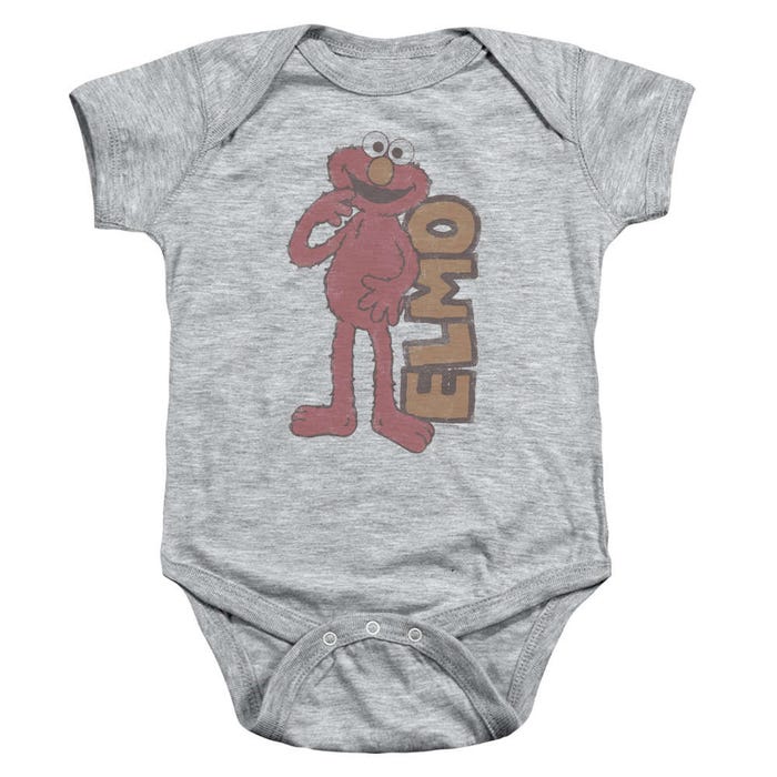 Elmo Vintage Logo Baby Bodysuit