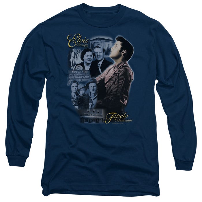 Tupelo Mississippi Elvis Presley Long Sleeve Shirt