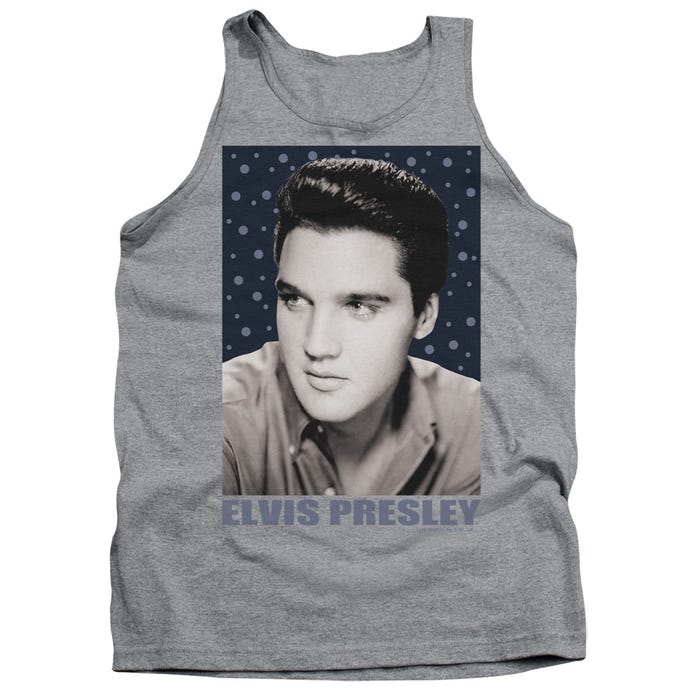 Elvis Presley Blue Sparkle Tank Top