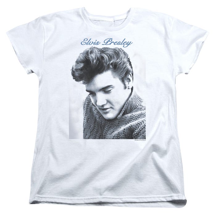 Elvis Presley Script Womens T-Shirt