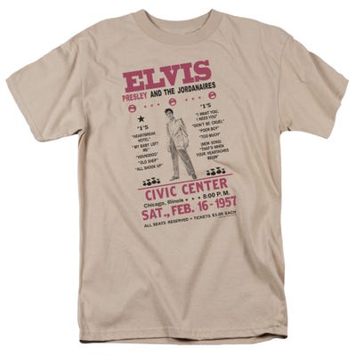 Elvis Presley Jordanaires Civic Center T-Shirt