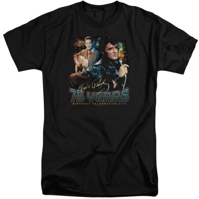 Elvis Presley 75 Years Birthday Celebration Tall T-Shirt