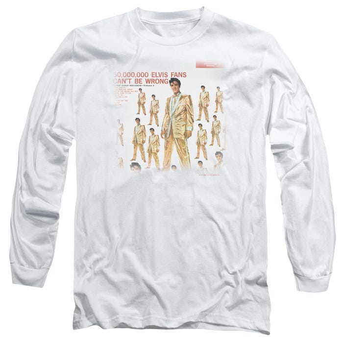 50 MILLION FANS Elvis Presley Long Sleeve Shirt