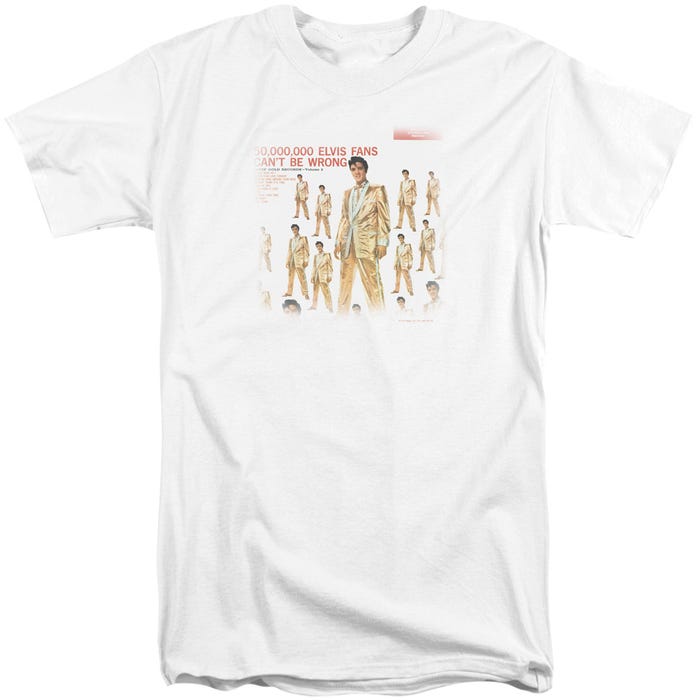 50 MILLION FANS Elvis Presley Tall T-Shirt