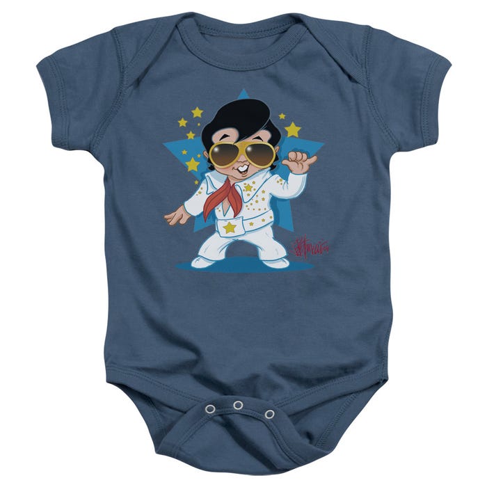 Elvis Presley Jumpsuit Cartoon Baby Bodysuit