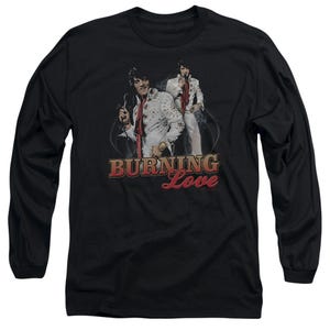 Elvis Presley Burning Love Long Sleeve Shirt