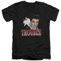 Elvis Presley Trouble V-Neck T-Shirt