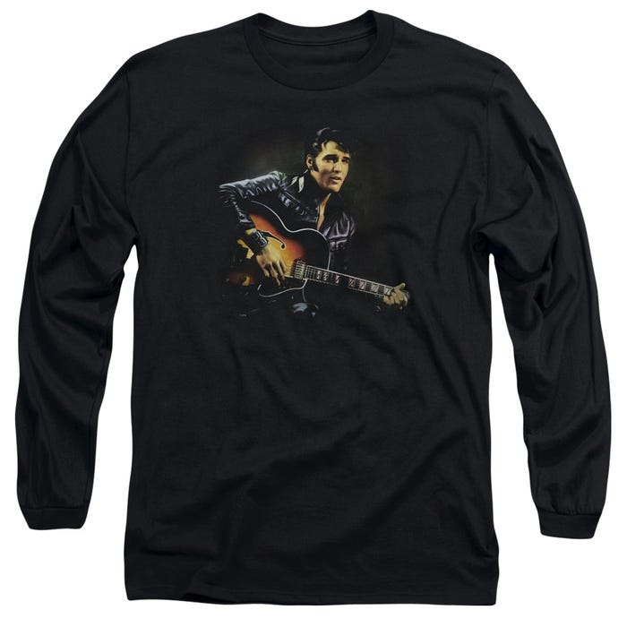 1968 Elvis Presley Playing Guitar Long Sleeve Shirt