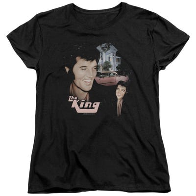 Elvis Presley Home Sweet Home The King Womens T-Shirt