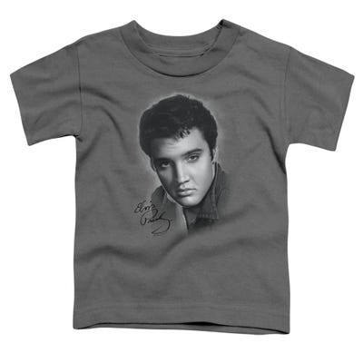 Elvis Presley Grey Portrait Toddler T-Shirt