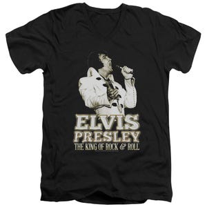 Elvis Presley Golden King V-Neck T-Shirt