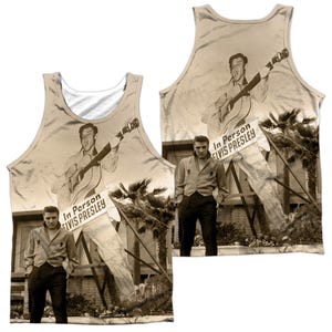 Elvis Presley Larger Than Life Pose Sublimation Tank Top