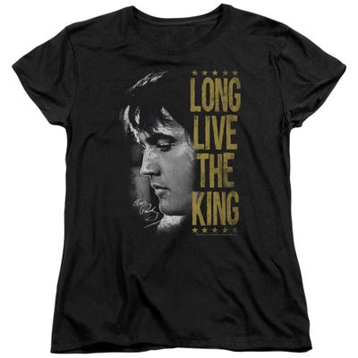 Long Live The King Elvis Presley Womens T-Shirt