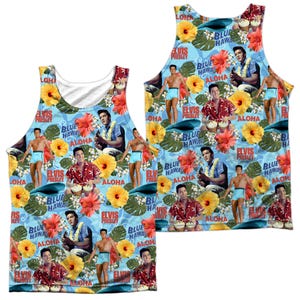 Elvis Presley Surfs Up Hawaii Sublimation Tank Top