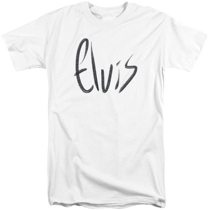 Elvis Presley Sketchy Name Tall T-Shirt
