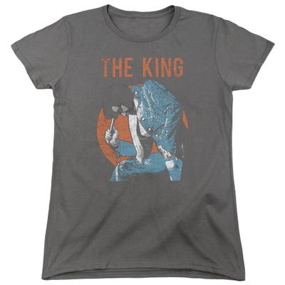 Elvis Presley Mic In Hand Womens T-Shirt