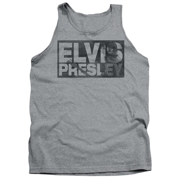 Elvis Presley block Letters Tank Top