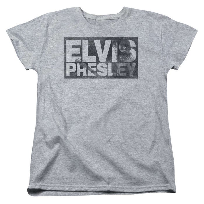 Elvis Presley block Letters Womens T-Shirt