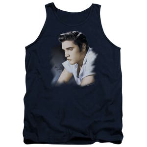 Elvis Presley Blue Profile Tank Top