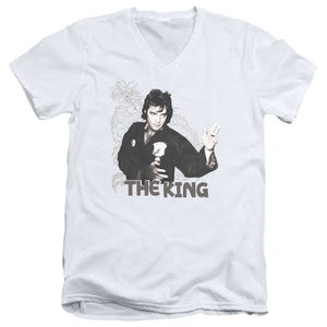 Elvis Presley Fighting King V-Neck T-Shirt