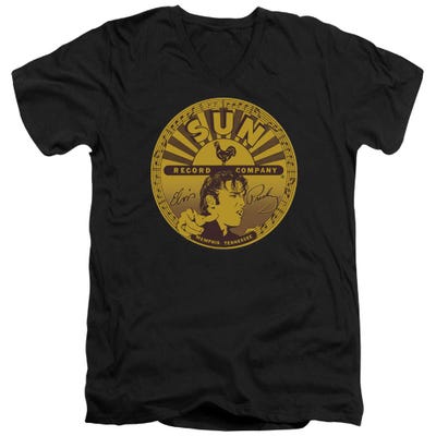 Elvis Presley Full Sun Label V-Neck T-Shirt