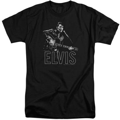 Elvis Presley Guitar In Hand Tall T-Shirt