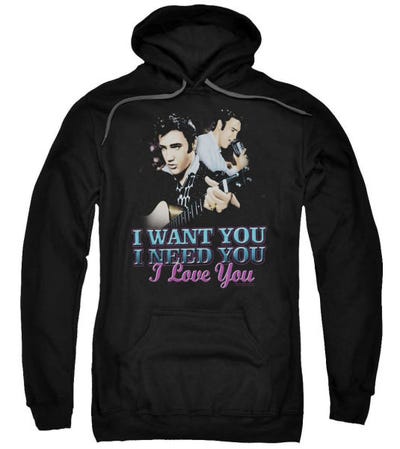 Elvis Presley I Want You Hoodie