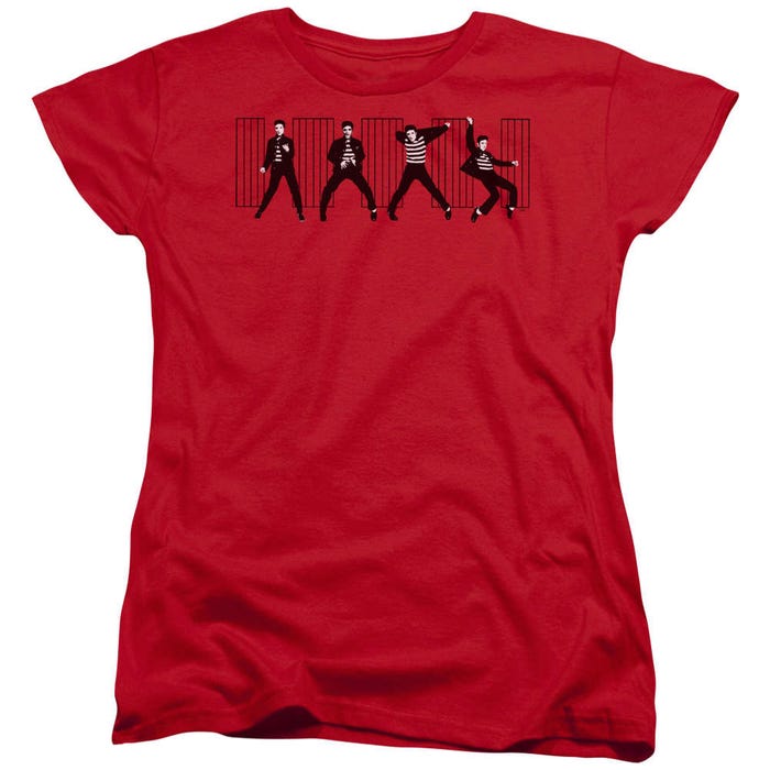 Elvis Presley Jailhouse Rock Dance Pose Womens T-Shirt