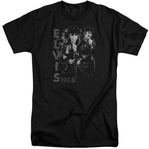 Elvis Presley Leathered 1968 Tall T-Shirt