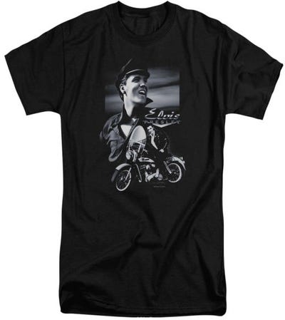 Elvis Presley Motorcycle Tall T-Shirt