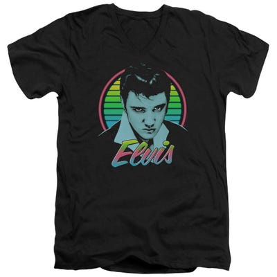 Elvis Presley Neon King V-Neck T-Shirt