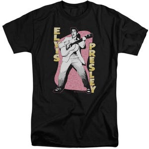 Elvis Presley Pink Rock Tall T-Shirt