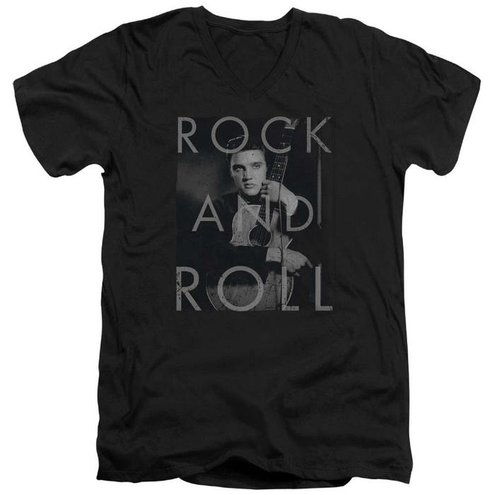 Elvis Presley Rock And Roll V-Neck T-Shirt