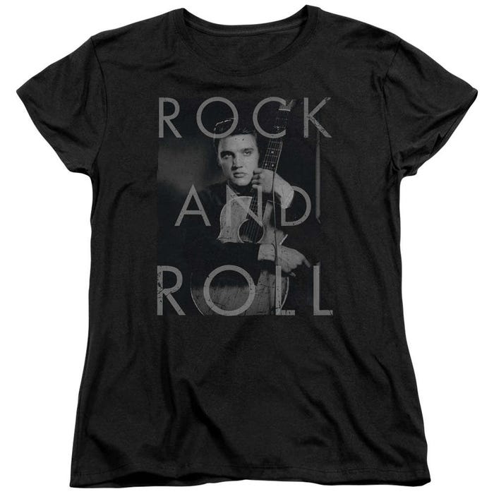 Elvis Presley Rock And Roll Womens T-Shirt