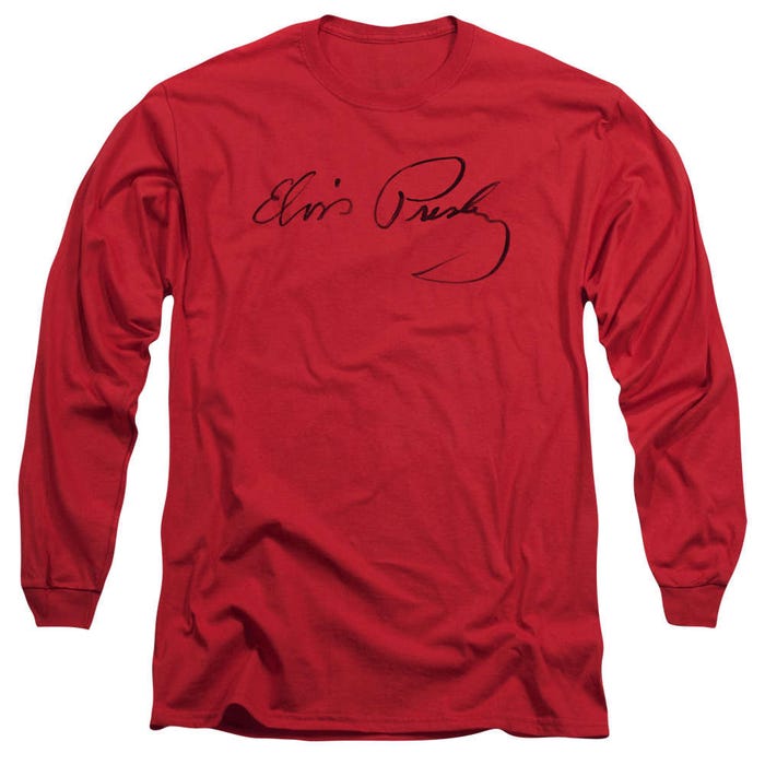 Elvis Presley Signature Sketch Long Sleeve Shirt