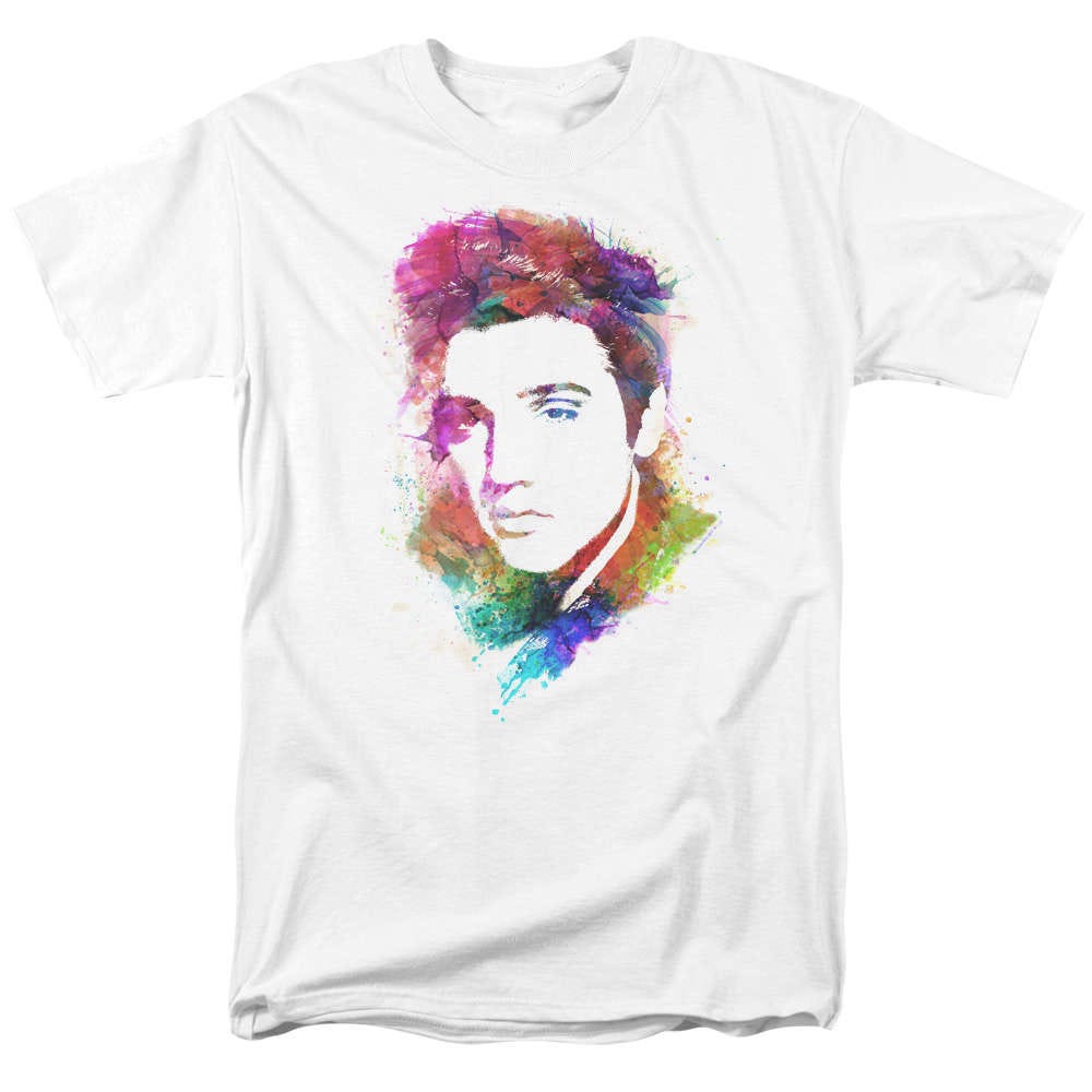 alleen combinatie onvoorwaardelijk Elvis Presley Watercolor King T-Shirt | TeeShirtPalace