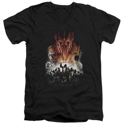 Evil Rising Lord Of The Rings V-Neck T-Shirt