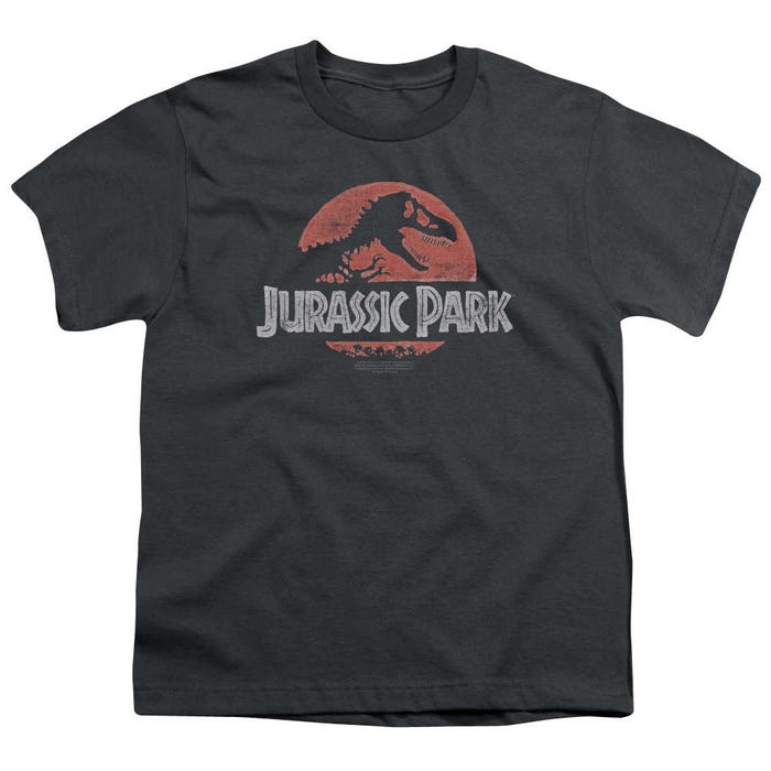 Faded Jp Logo Jurassic Park Kids T-Shirt