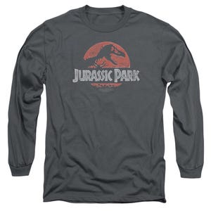 Faded Jp Logo Jurassic Park Long Sleeve Shirt