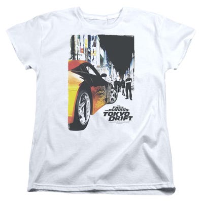  Fast and Furious Tokyo Drift Poster Womens T-Shirt